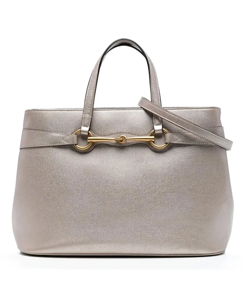 Gucci Hobo Bags Leather Bright Bit Satchel goldfarben Gold