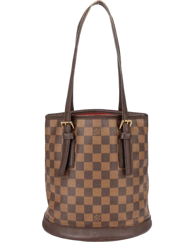 Louis Vuitton Crossbody Bags  Damier Ebene Monogram Bucket PM Hand braun Braun