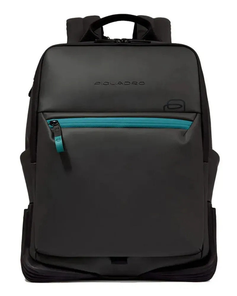 Piquadro Rucksäcke Fabric Backpack For 14" Laptop schwarz Schwarz