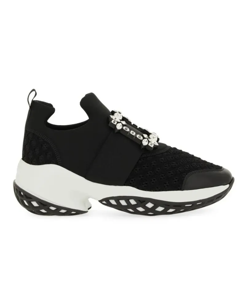 Roger Vivier Low-Top Sneaker Viv' Run Fabric Sneaker schwarz Schwarz