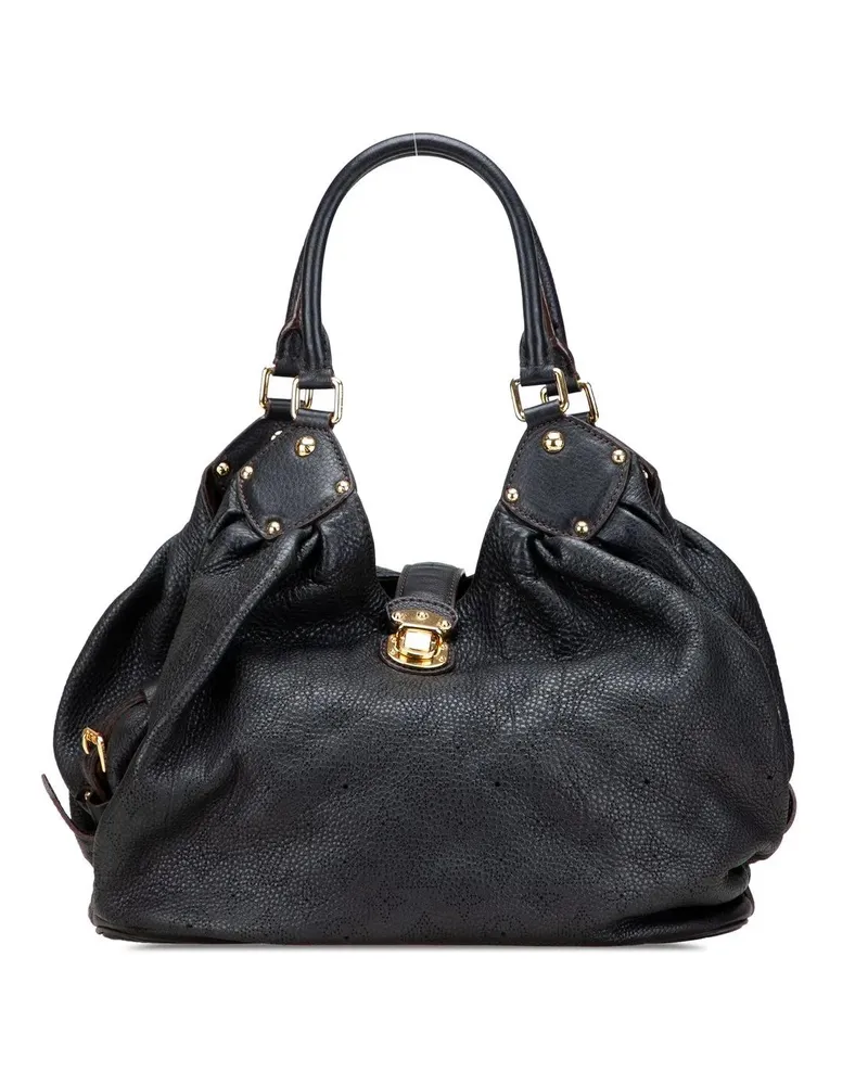 Louis Vuitton Hobo Bags Monogram Mahina L schwarz Schwarz