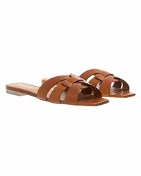 Saint Laurent Slipper & Pantoletten Tribute Flat Sandal Braun