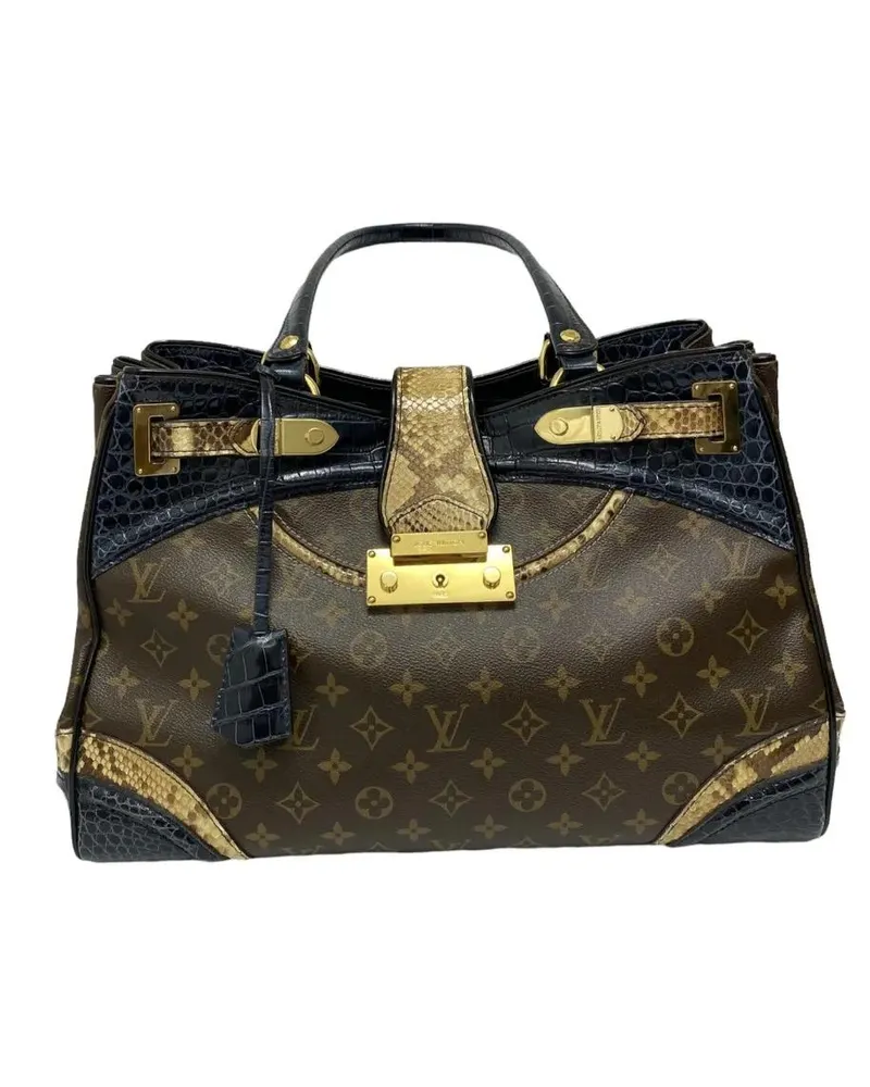 Louis Vuitton Crossbody Bags Monogrammissime Alligatore & Pitone L.E. braun Braun