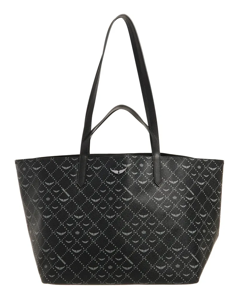 Zadig & Voltaire Shopper Z Shopper XL Monogram schwarz Schwarz