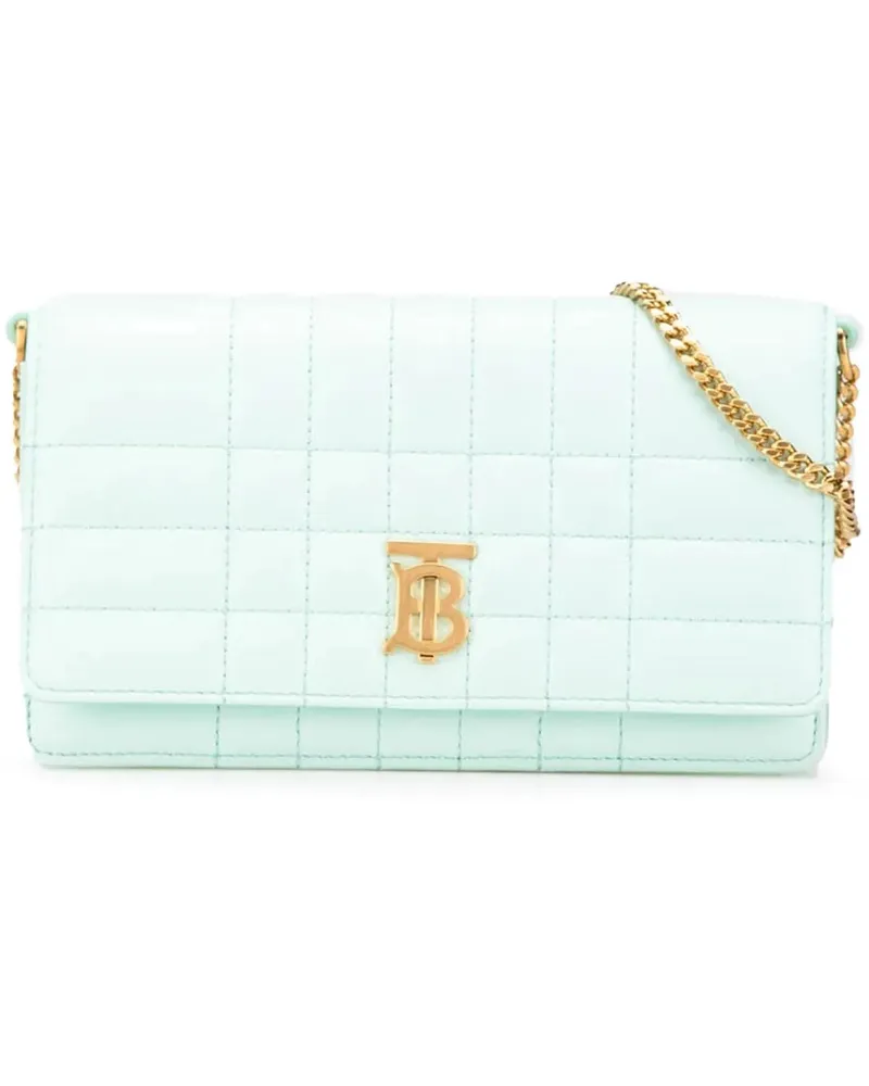 Burberry Hobo Bags 2018-2024 Quilted Leather Lola Clutch on Chain grün Grün
