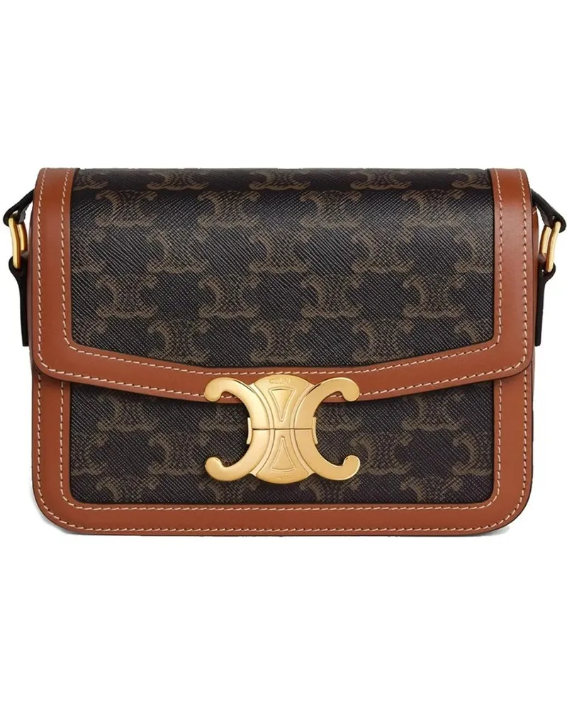 Celine Crossbody Bags  Teen Triomphe Bag braun Braun