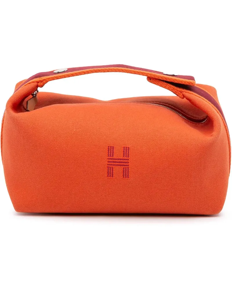 Hermès Kosmetiktaschen Small Canvas Bride A Brac Case orange Orange