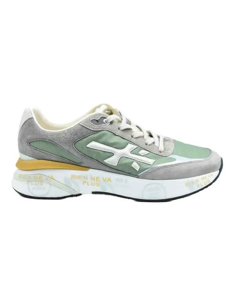 Premiata Low-Top Sneaker Green-Ochre Low-Top Sneakers With Modern Aesthetic grün Grün