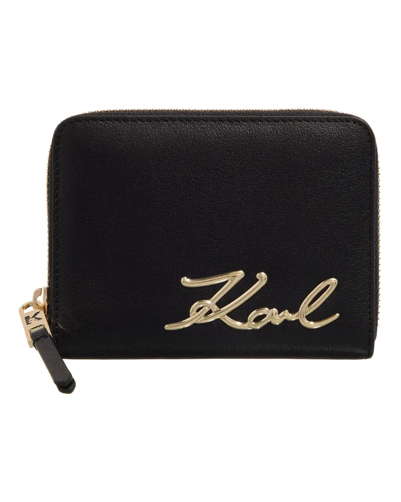 Karl Lagerfeld Portemonnaie K/Signature 2.0 Zip Schwarz