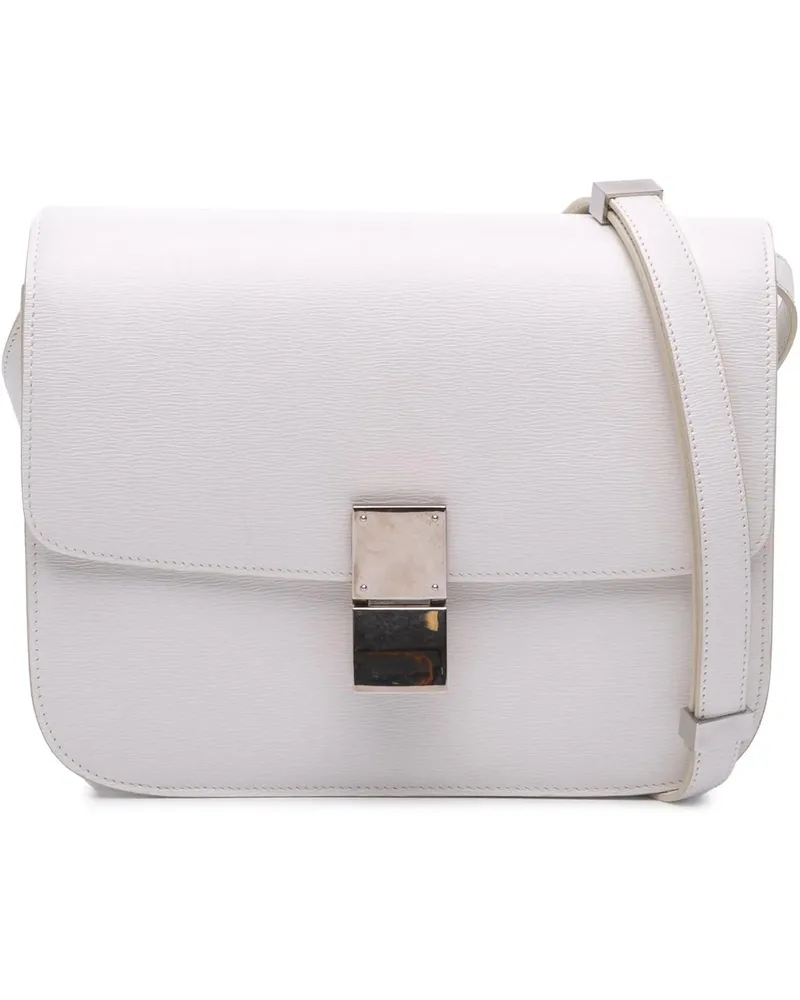 Celine Hobo Bags Medium Calfskin Classic Box weiß Weiß