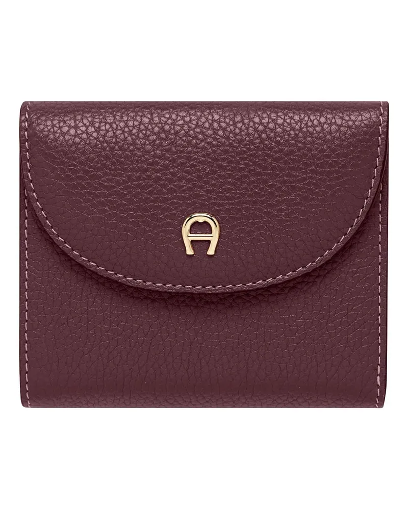 Aigner Portemonnaie Geldbörse Miranda aus Leder rot Rot