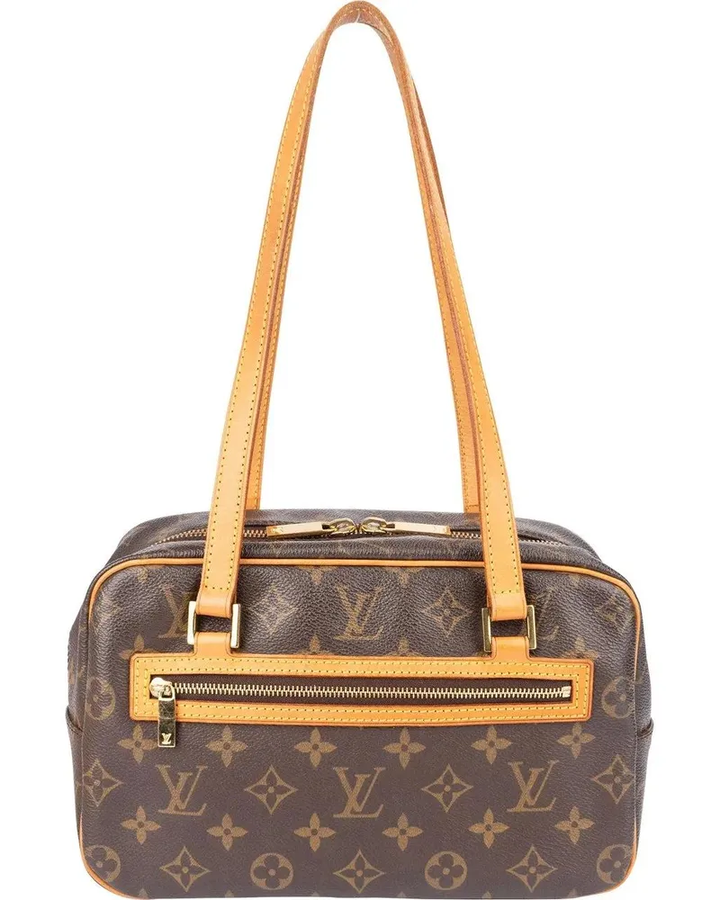 Louis Vuitton Crossbody Bags  Canvas Monogram Cite MM Shoulder Bag braun Braun
