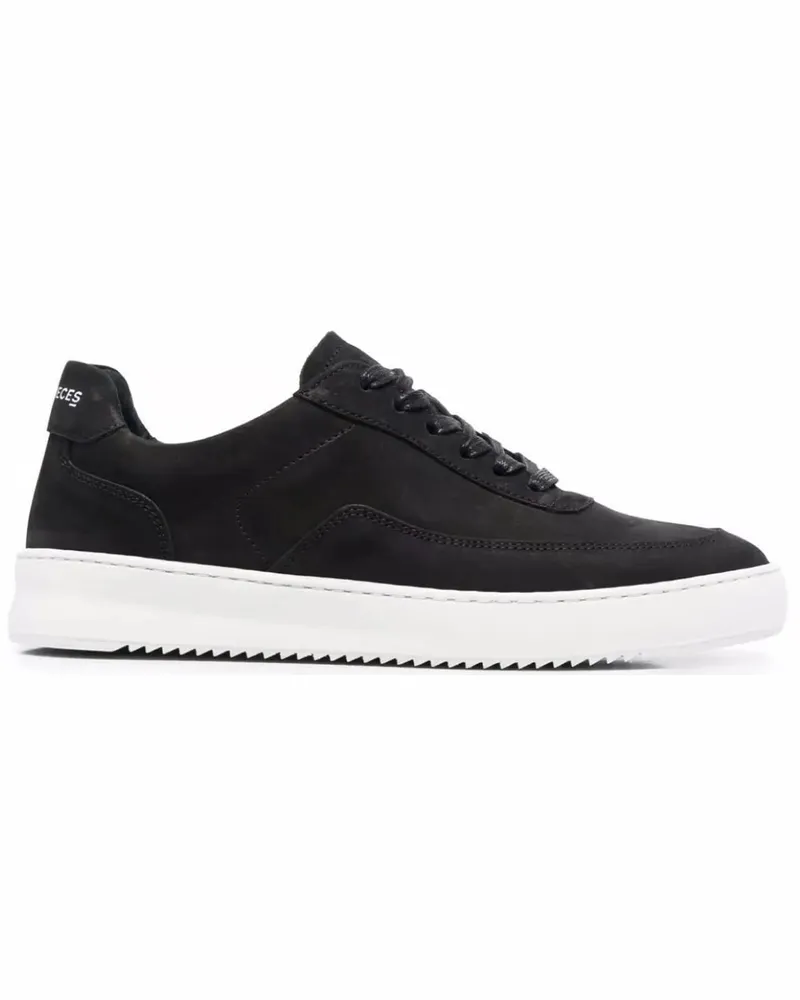 Filling Pieces Low-Top Sneaker Mondo 2.0 Ripple Nubuck Black schwarz Schwarz