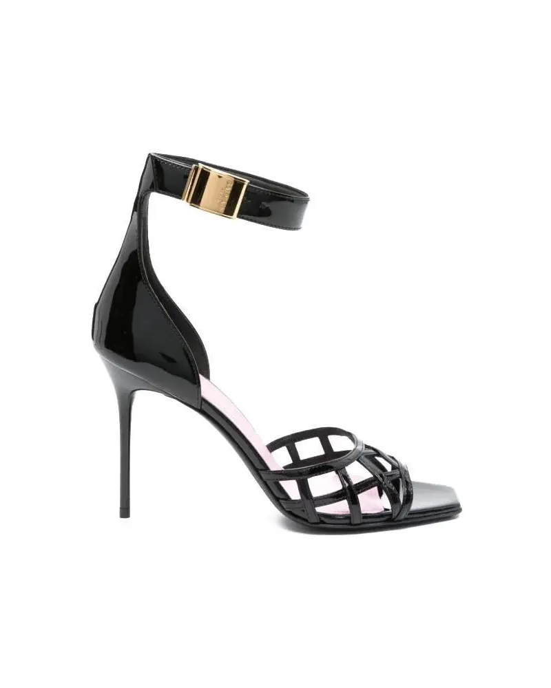 Balmain Hohe Schuhe Uma Patent Leather Pumps schwarz Schwarz