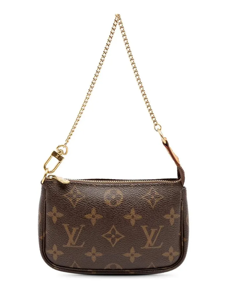 Louis Vuitton Crossbody Bags Monogram Mini Pochette Accessoires braun Braun