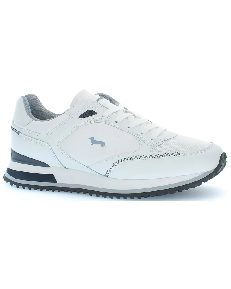 Harmont & Blaine Low-Top Sneaker Sporty White Sneakers With Contrasting Grey Accent blau Blau