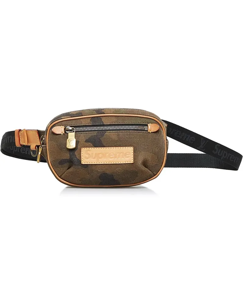 Louis Vuitton Bauchtaschen 2017 Supreme Camouflage Bum Bag PM braun Braun
