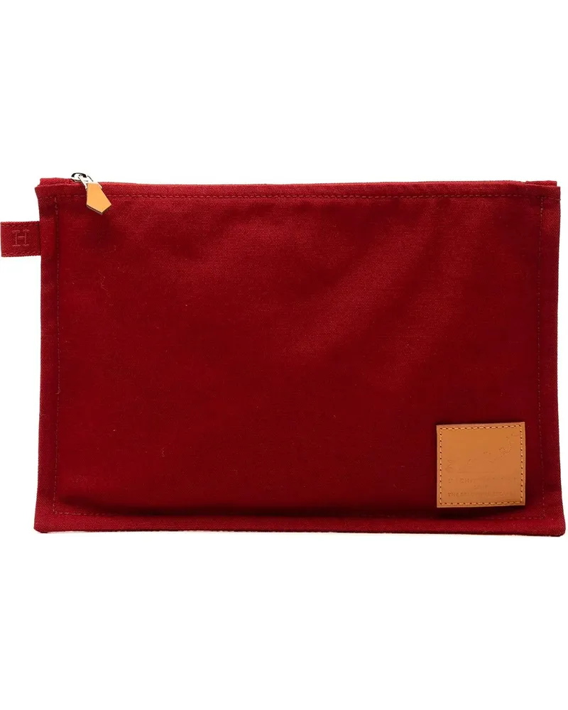 Hermès Kosmetiktaschen Toile Bora Bora Pouch MM rot Rot