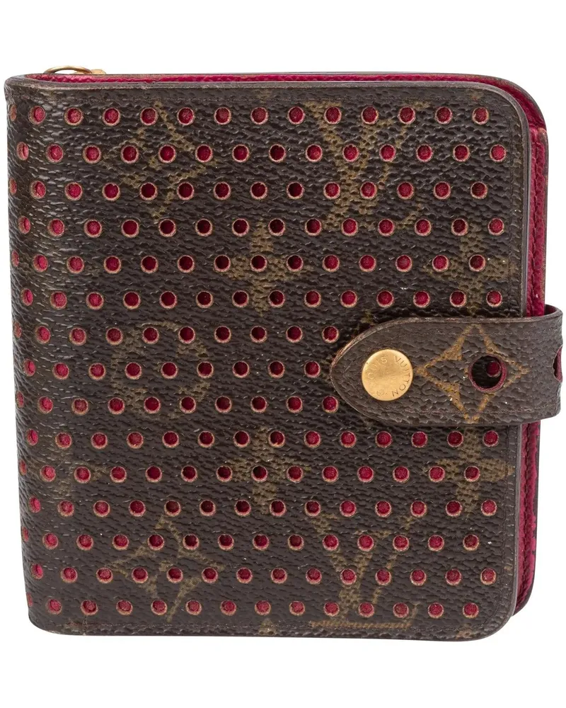 Louis Vuitton Portemonnaie  Limited Perforated Monogram Compact bunt Bunt