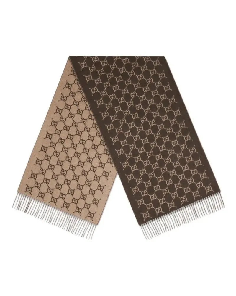 Gucci Tücher & Schals New Canvy Wool Scarf braun Braun