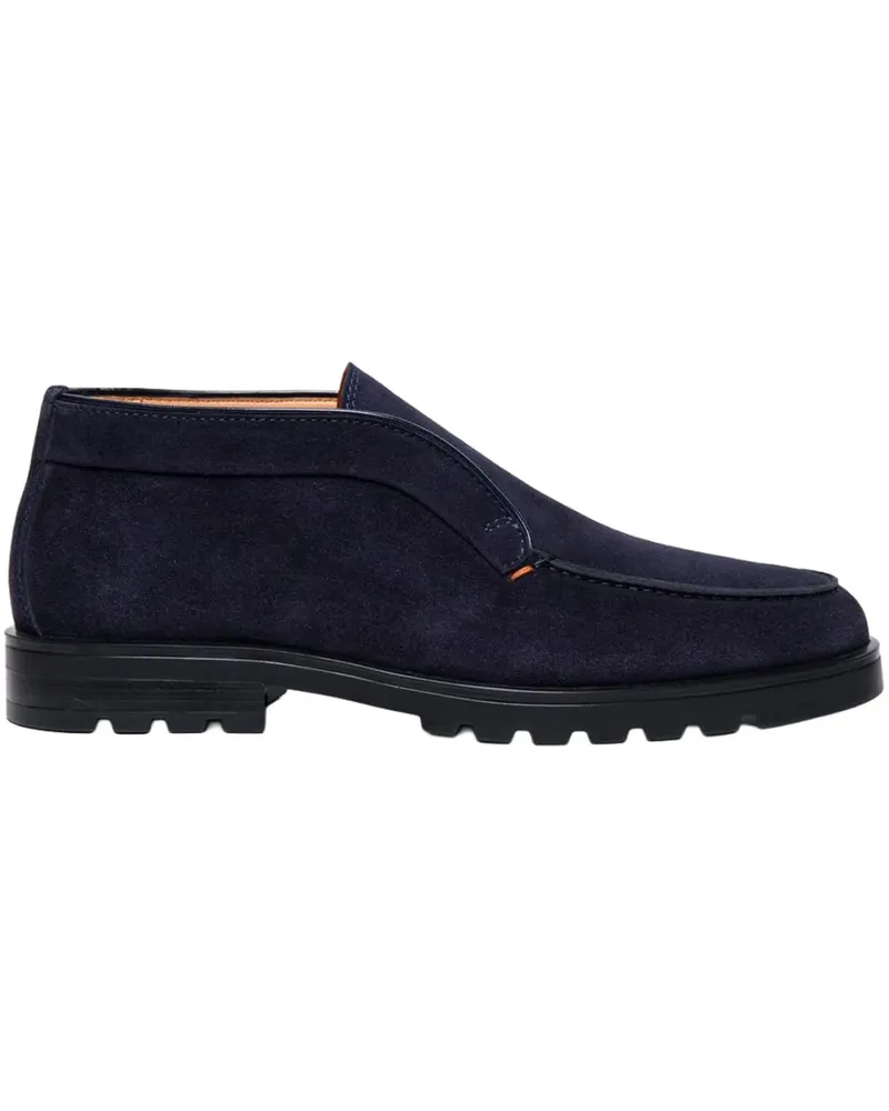 Santoni Loafer Halfhoge Instapper blau Blau