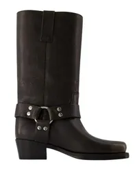 Paris Texas Boots & Stiefeletten Roxy 45 Boots - Leather - Black Schwarz