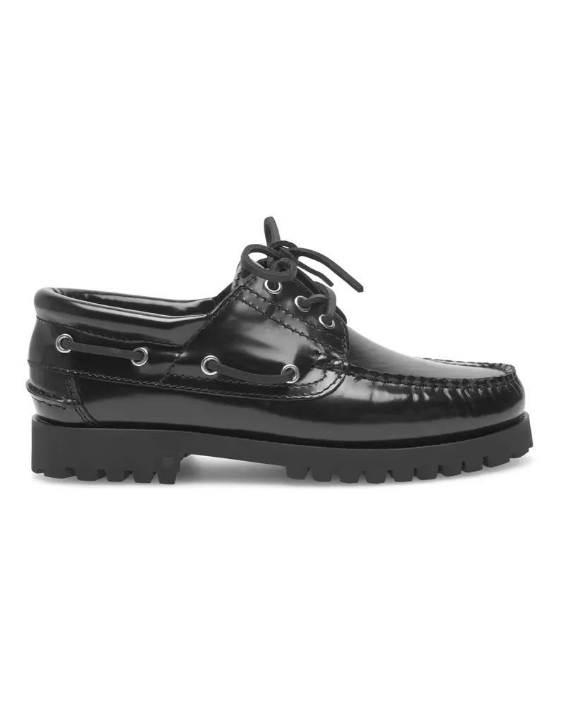Henry Stevens Loafer Bootsschuh Morgan W DS schwarz Schwarz