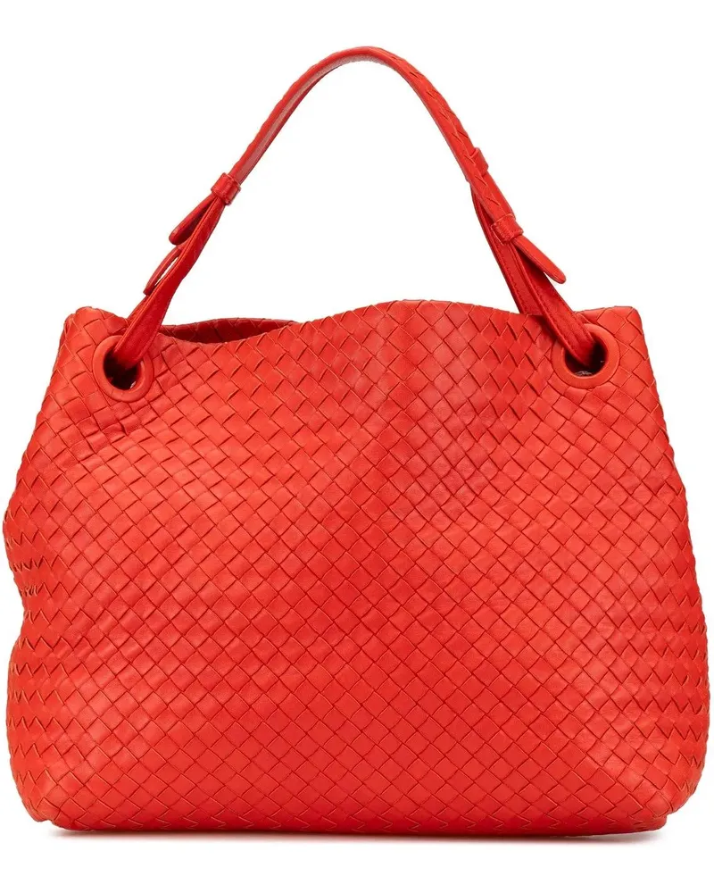 Bottega Veneta Crossbody Bags 2012-2024 Medium Nappa Intrecciato Garda Tote rot Rot