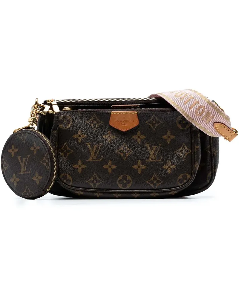 Louis Vuitton Hobo Bags Monogram Multi Pochette Accessoires braun Braun