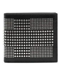 Alexander McQueen Portemonnaies Black Studded Wallet Schwarz