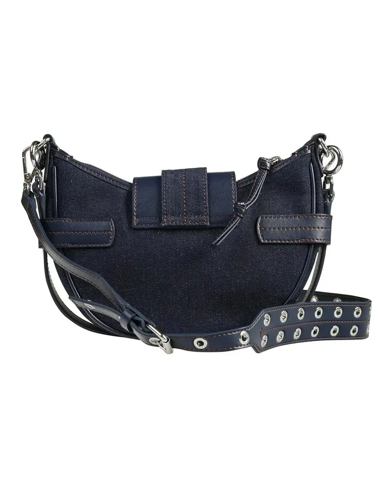 Ganni Hobo Bags Nylon Crescent Shoulder Bag schwarz Schwarz