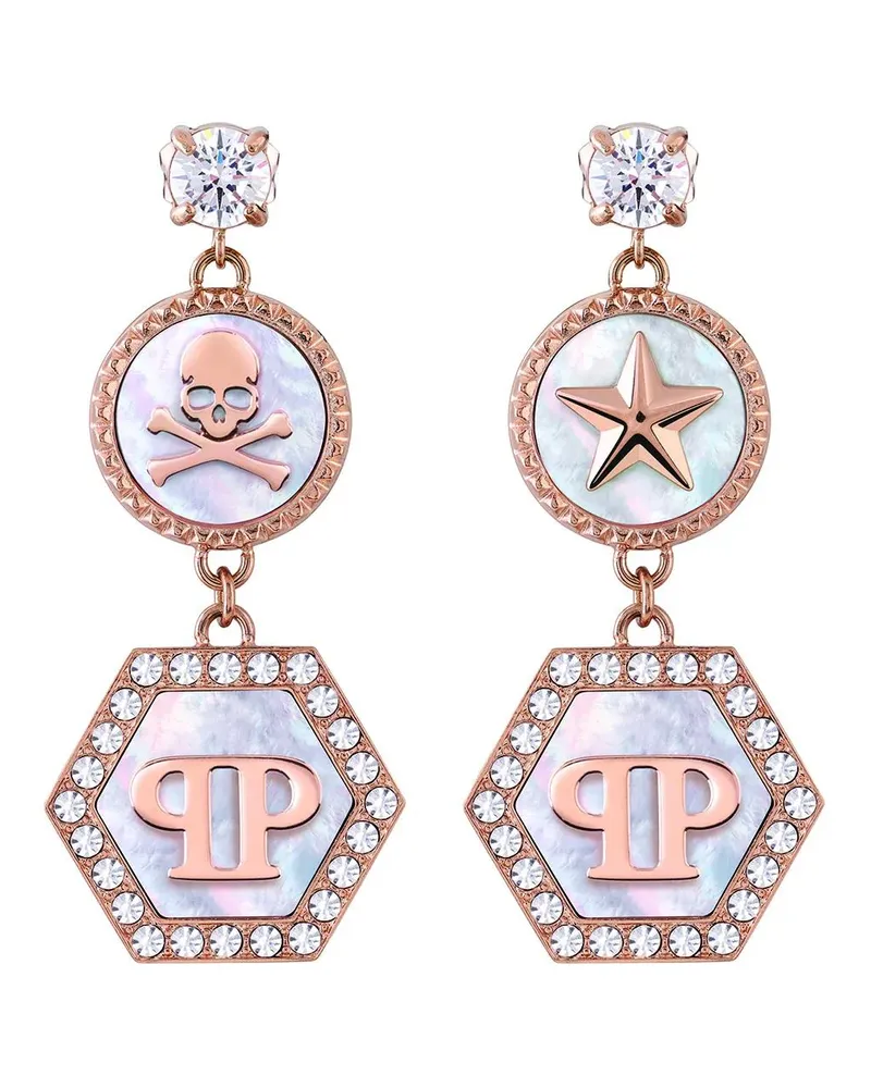 Philipp Plein Ohrringe Ohrringe Plein Mini Logo pink Rosa