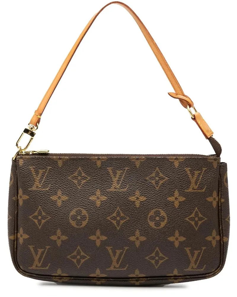 Louis Vuitton Hobo Bags Monogram Pochette Accessoires braun Braun