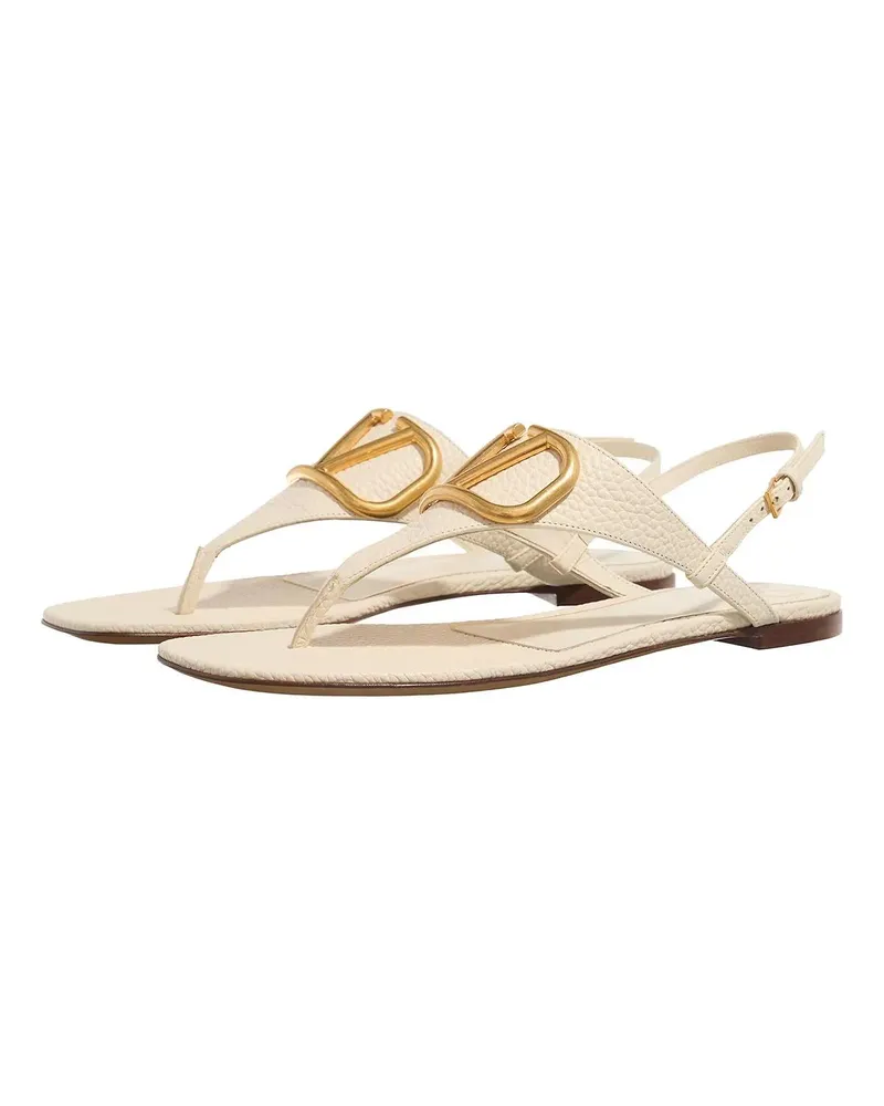 Valentino Garavani Sandalen VLogo Signature Flat Thong Sandals creme Creme