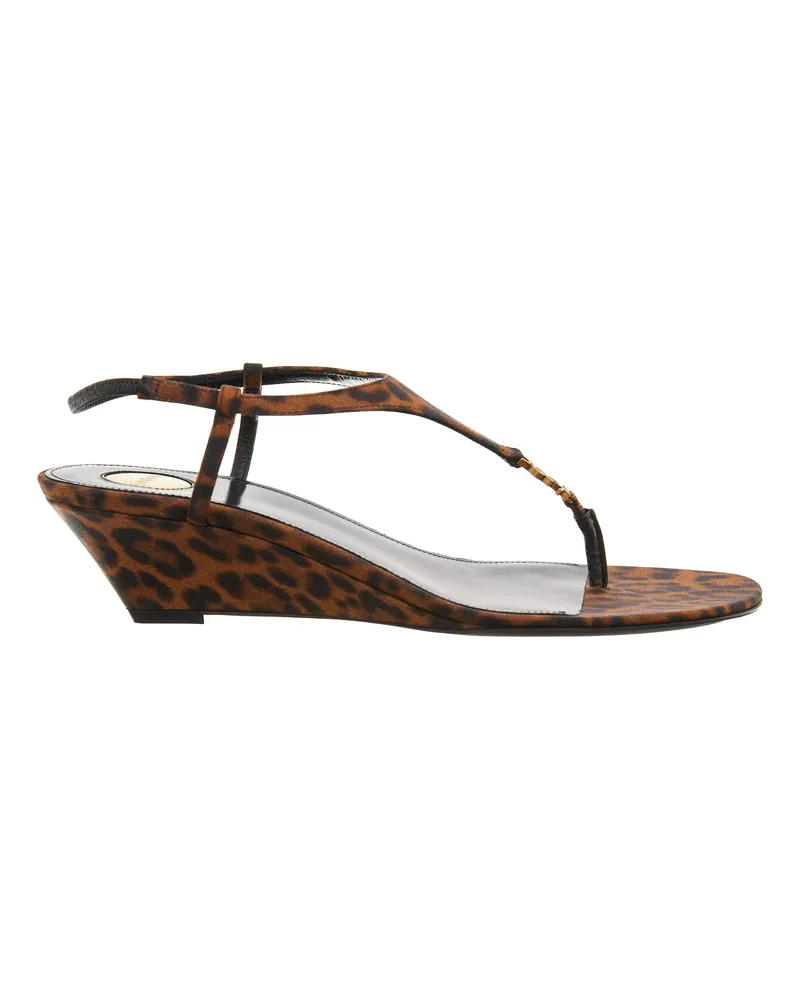 Saint Laurent Sandaletten mit Absatz Cassandra Sandals leopardenmuster 