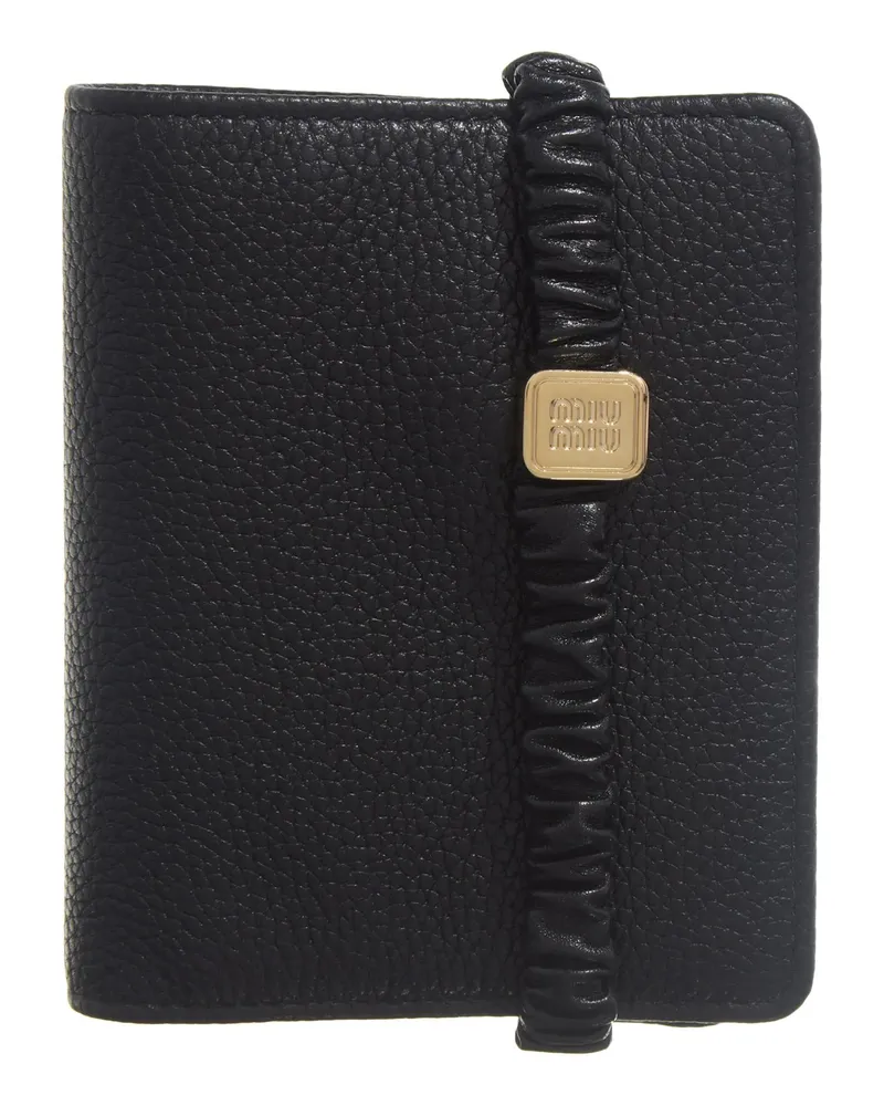 Miu Miu Portemonnaie Wallet Matelasse schwarz Schwarz