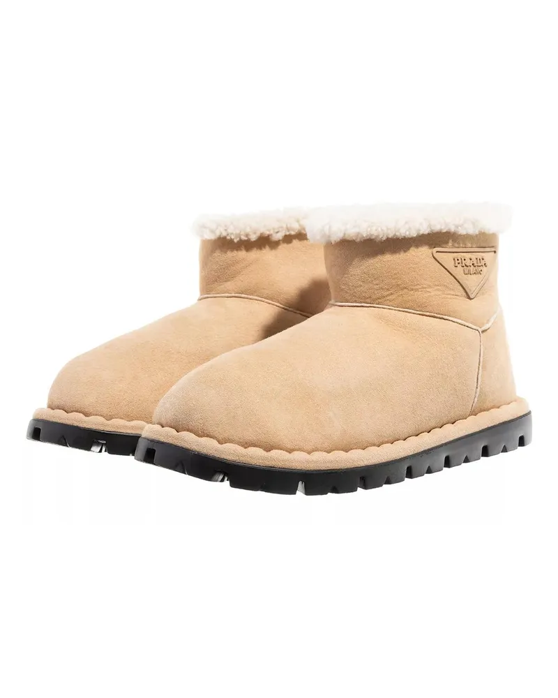 Prada Stiefel Blow Shearling Boot beige Beige
