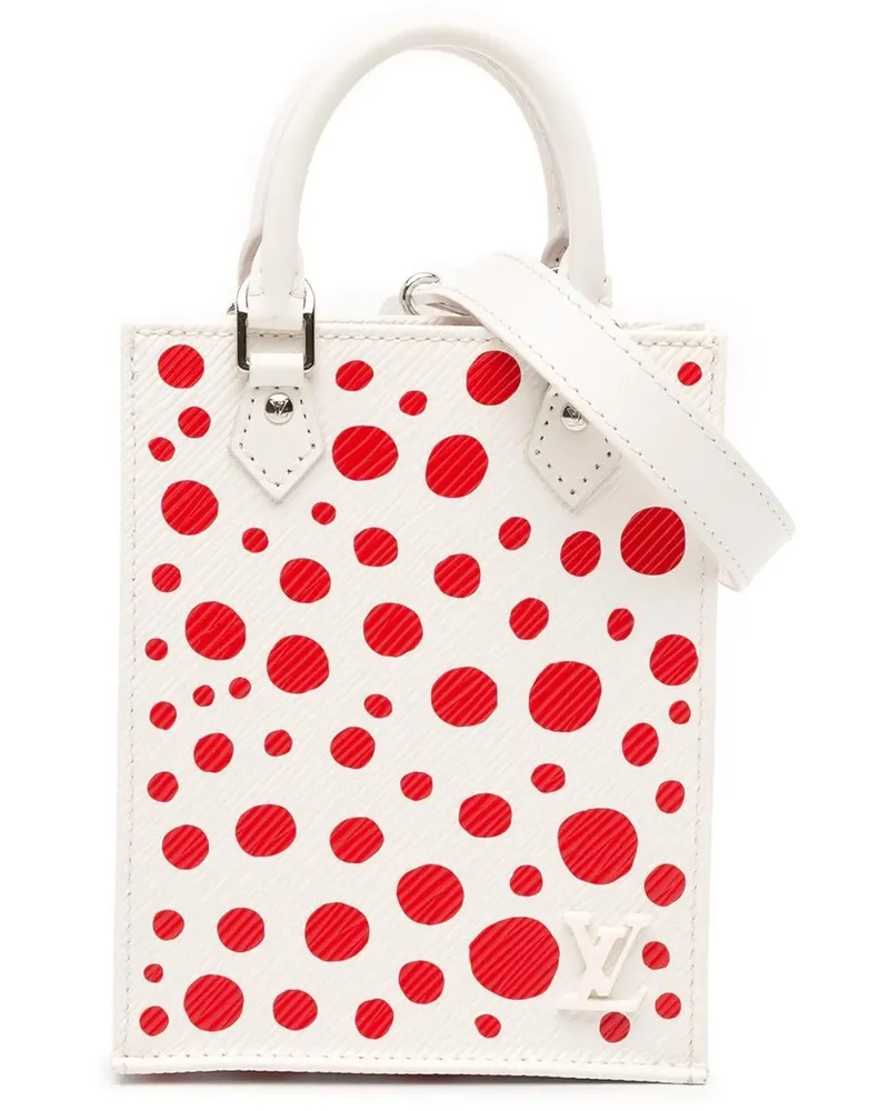 Louis Vuitton Hobo Bags Yayoi Kusama Epi Infinity Dots Petit Sac Plat weiß Weiß