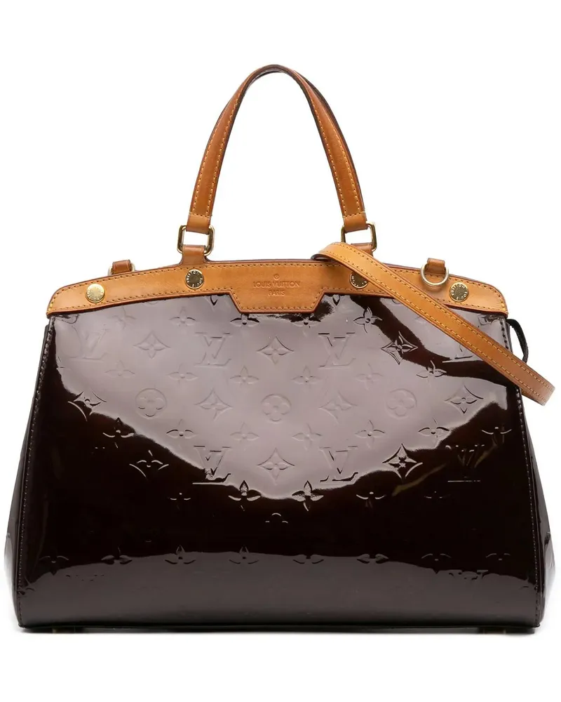 Louis Vuitton Hobo Bags Monogram Vernis Brea MM orange Orange