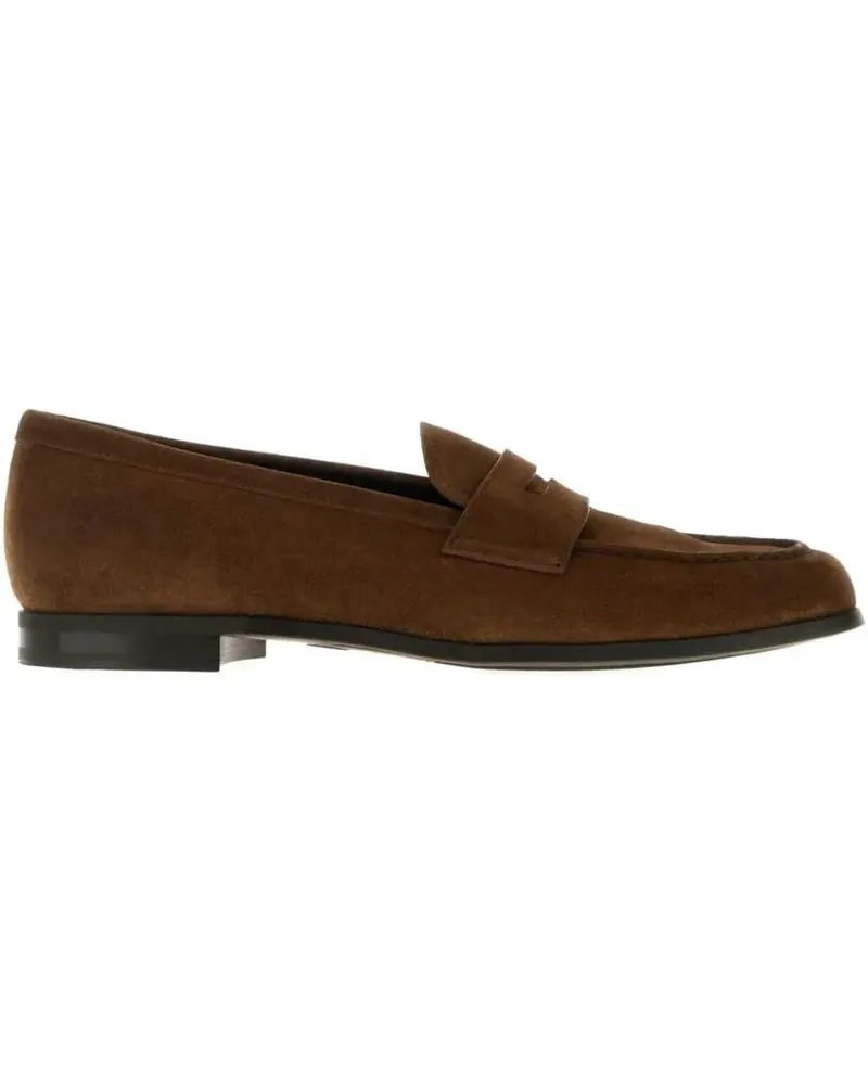 Church's Brown Suede Natalie Loafer With Nubuck-Finish Leat schwarz Schwarz