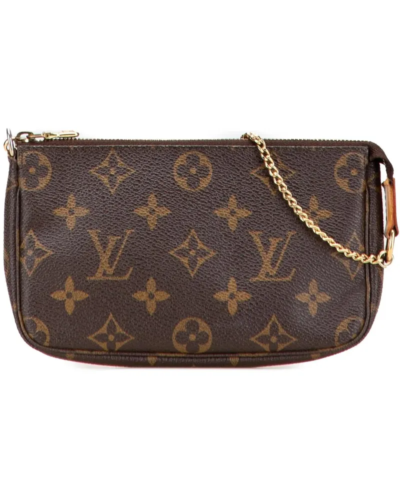 Louis Vuitton Crossbody Bags Monogram Mini Pochette Accessoires braun Braun