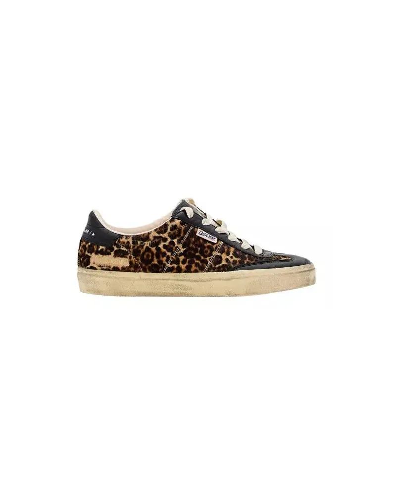 Golden Goose Low-Top Sneaker Sneaker Soul Star mit Animalprint braun Braun