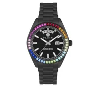 Uhren Quarz-Analoguhr Date Superlative Gent black