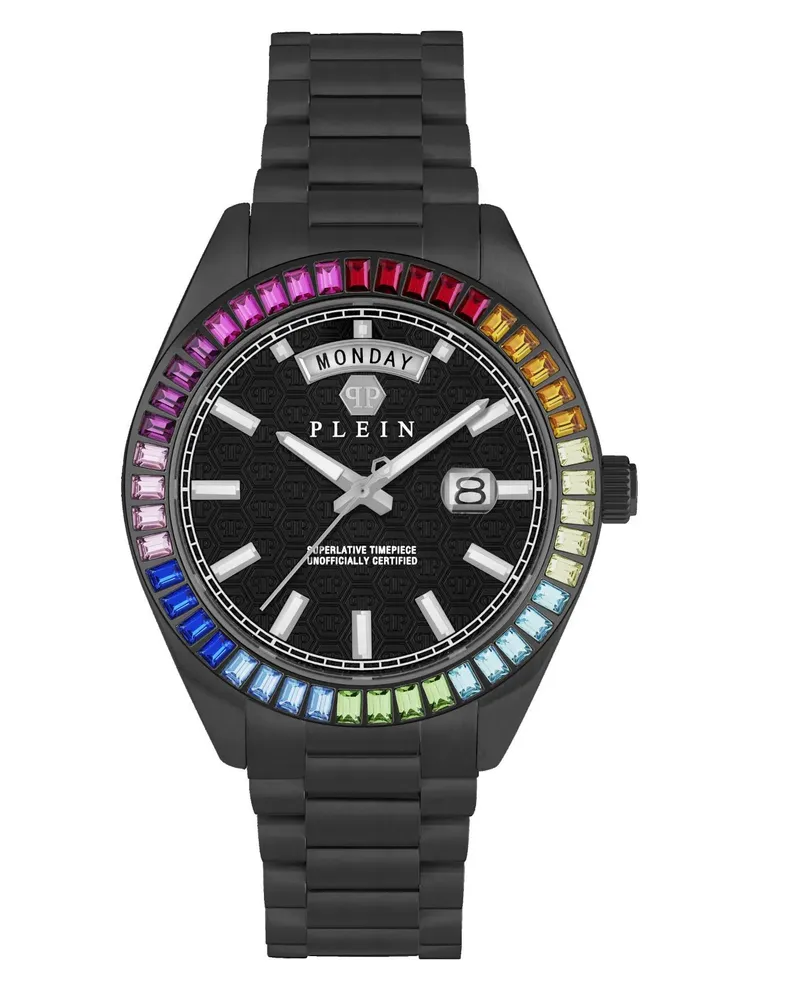 Philipp Plein Uhren Quarz-Analoguhr Date Superlative Gent black Schwarz
