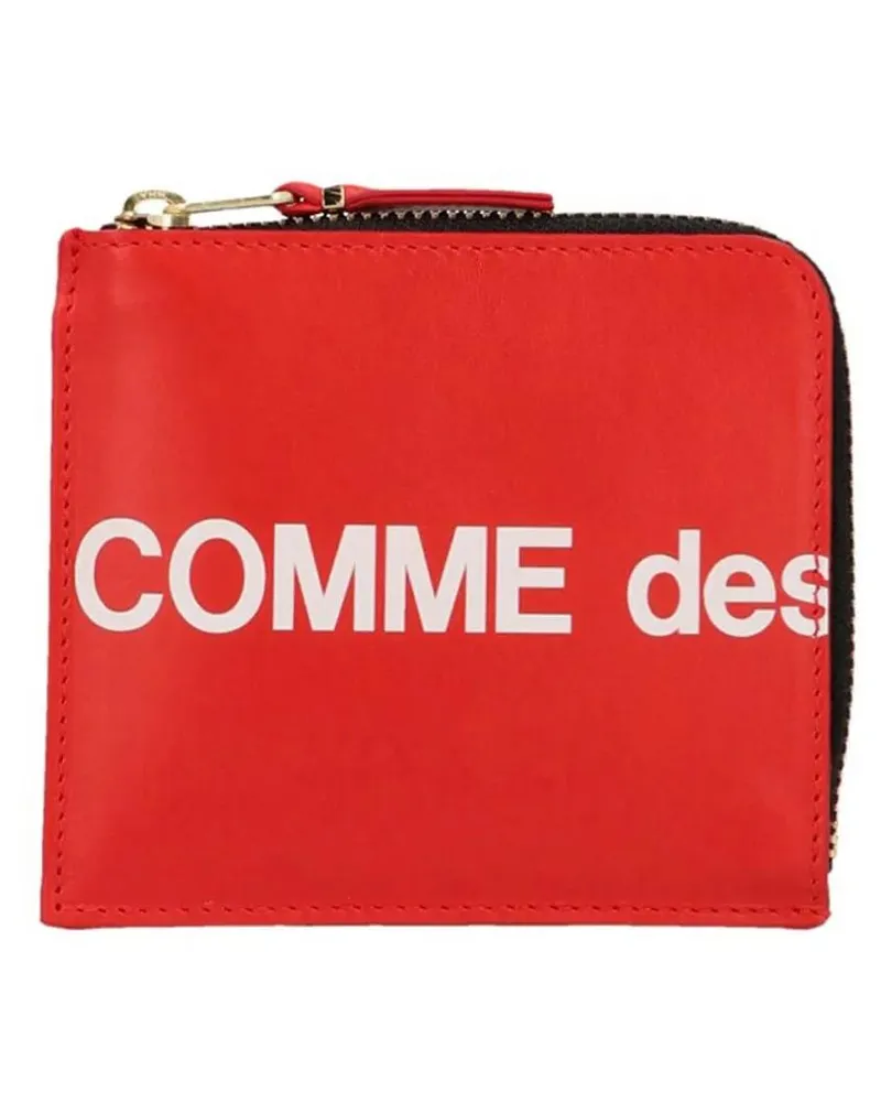 Comme des Garçons Portemonnaie 'Huge Logo' Wallet rot Rot