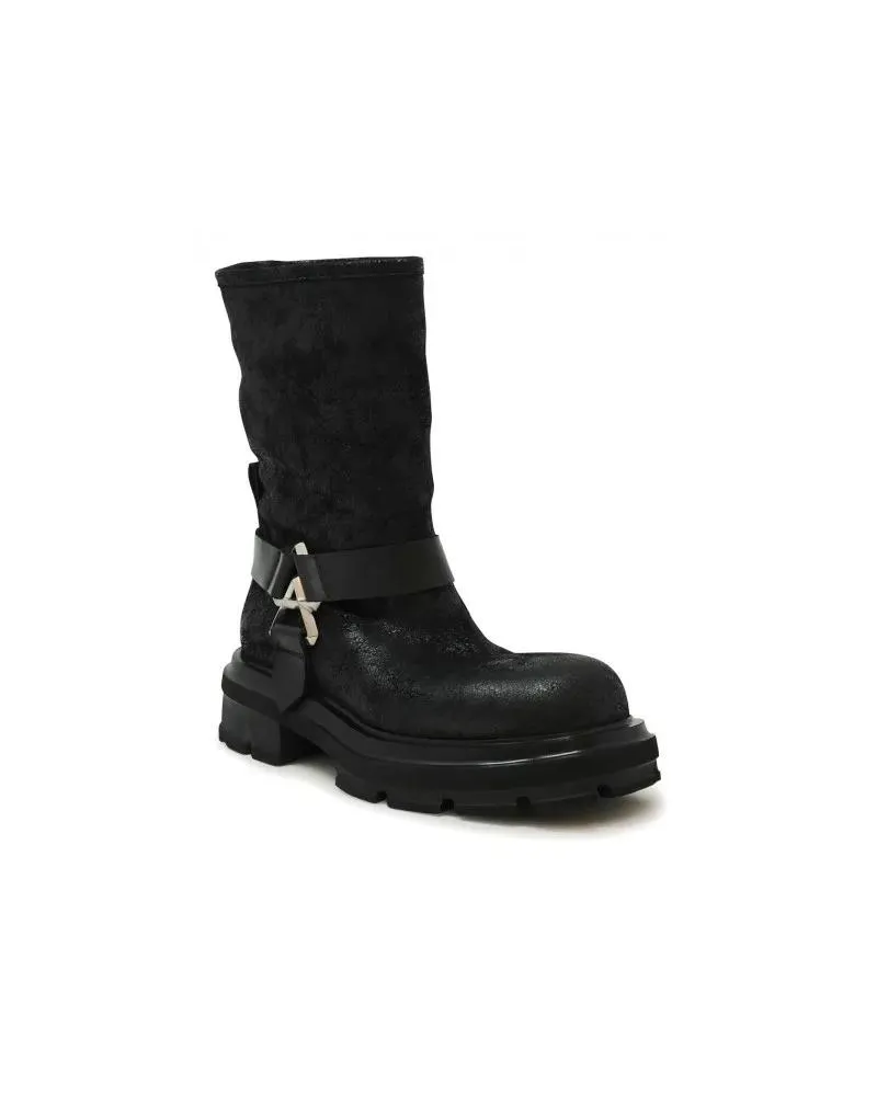 Elena Iachi Stiefel Black Suede Ankle Boots schwarz Schwarz