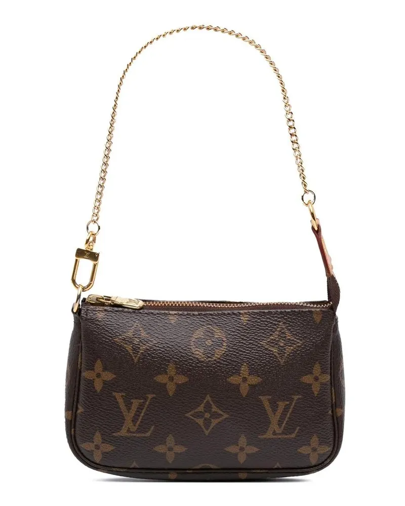 Louis Vuitton Crossbody Bags Monogram Mini Pochette Accessoires braun Braun