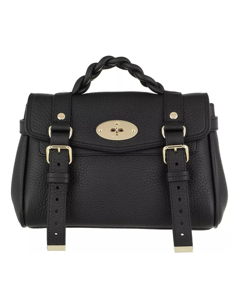 Mulberry Crossbody Bags Mini Alexa Heavy Grain schwarz Schwarz