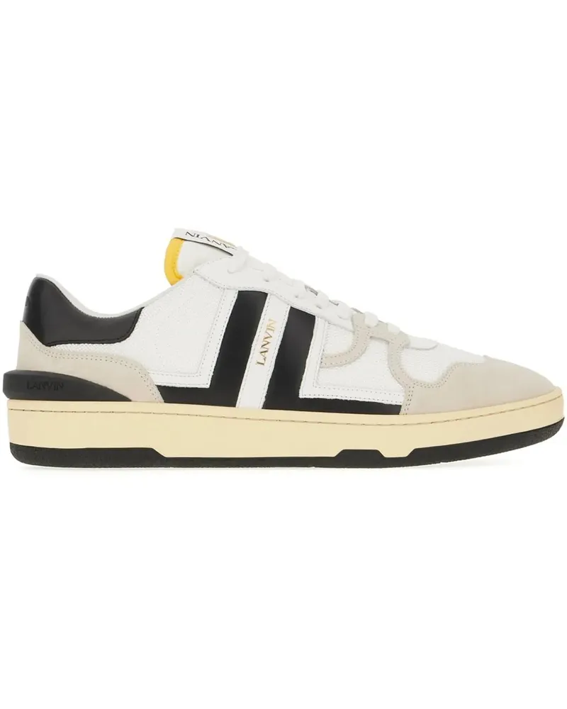 Lanvin Low-Top Sneaker  Multicolor leather and fabric Clay sneakers bunt Bunt