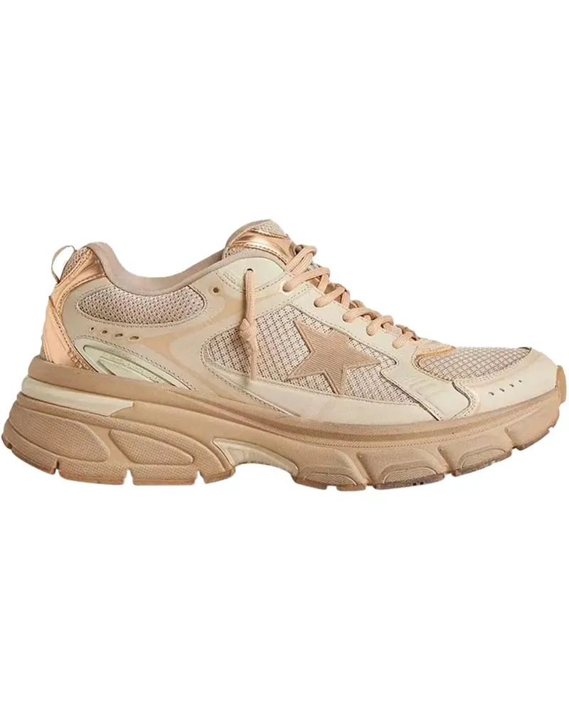 Golden Goose Low-Top Sneaker lightstar en cuir 2 beige Beige